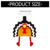Thanksgiving Headgear for Adult LED Turkey Hat for Boys Girls Cartoon Plush Hat Festival Party Festival Celebration Hat