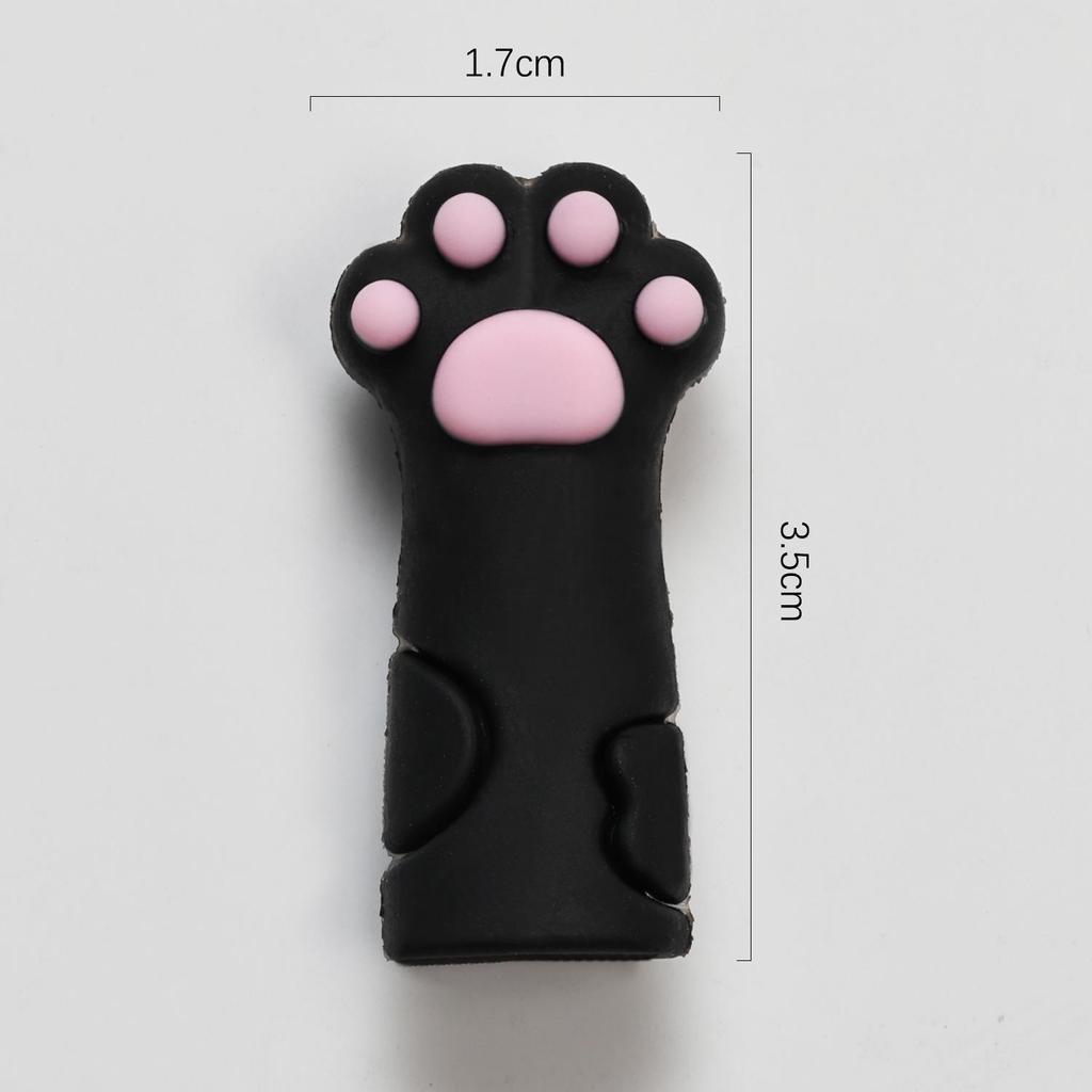 Cartoon Cat Paw Silicone Cuticle Tool Cover & Anti-Fall Headgear