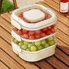 Fruit Storage Box Leak-Proof Sealed Multi-layer Food Container with Partition And Top Storage Portable Lunchbox for Kitchen Outdoor Camping