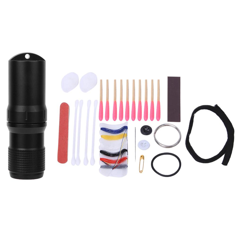 Portable Metal Capsule Container Waterproof Storage Bottle Case Matches Kit for Outdoor Survival