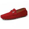 Spring/Summer Korean Edition Large Size Bean Shoes, Casual Leather Shoes, Genuine Leather, Handsewn Lazy Man's Footwear, Men's Shoes