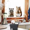 Dull Cute Squirrel Raccoon Bedroom Living Room Door Stickers Background Landscaping Decorative Wall Stickers