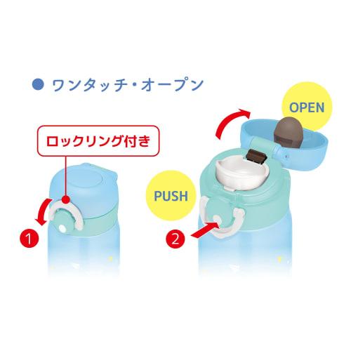 Thermos Vacuum Insulated Portable Mug, 400ml, Blue and White, JNR-401 BLWH