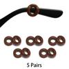 KAMMPT 5 Pairs/lot Non-slip Silicone Ear Hooks for Eyewear Soft Anti Slip Ear Hooks Glasses Accessories Anti-fall Eyewear Holder
