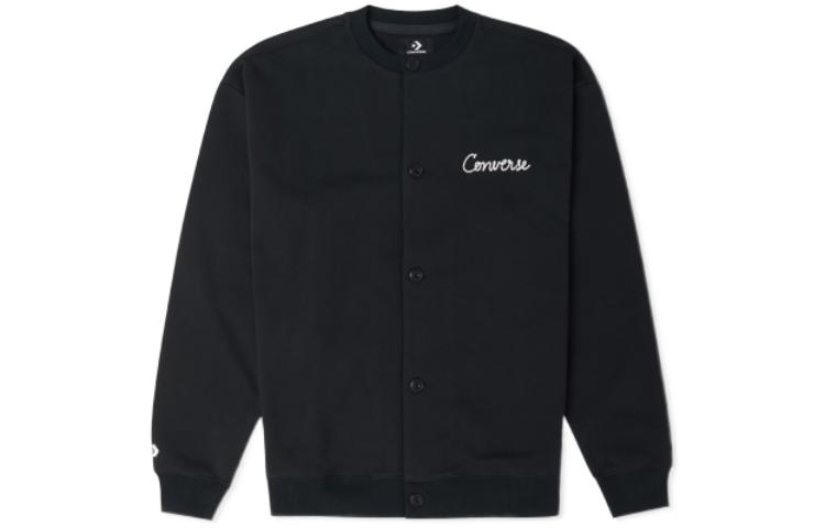 Converse Jackets Men s Black Crew Neck Moderate Other 10024582-A01 XL