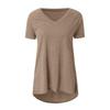 Women's V-Neck Swallowtail Short-Sleeved T-Shirt Set - 3 Pieces, Daily Casual Wear