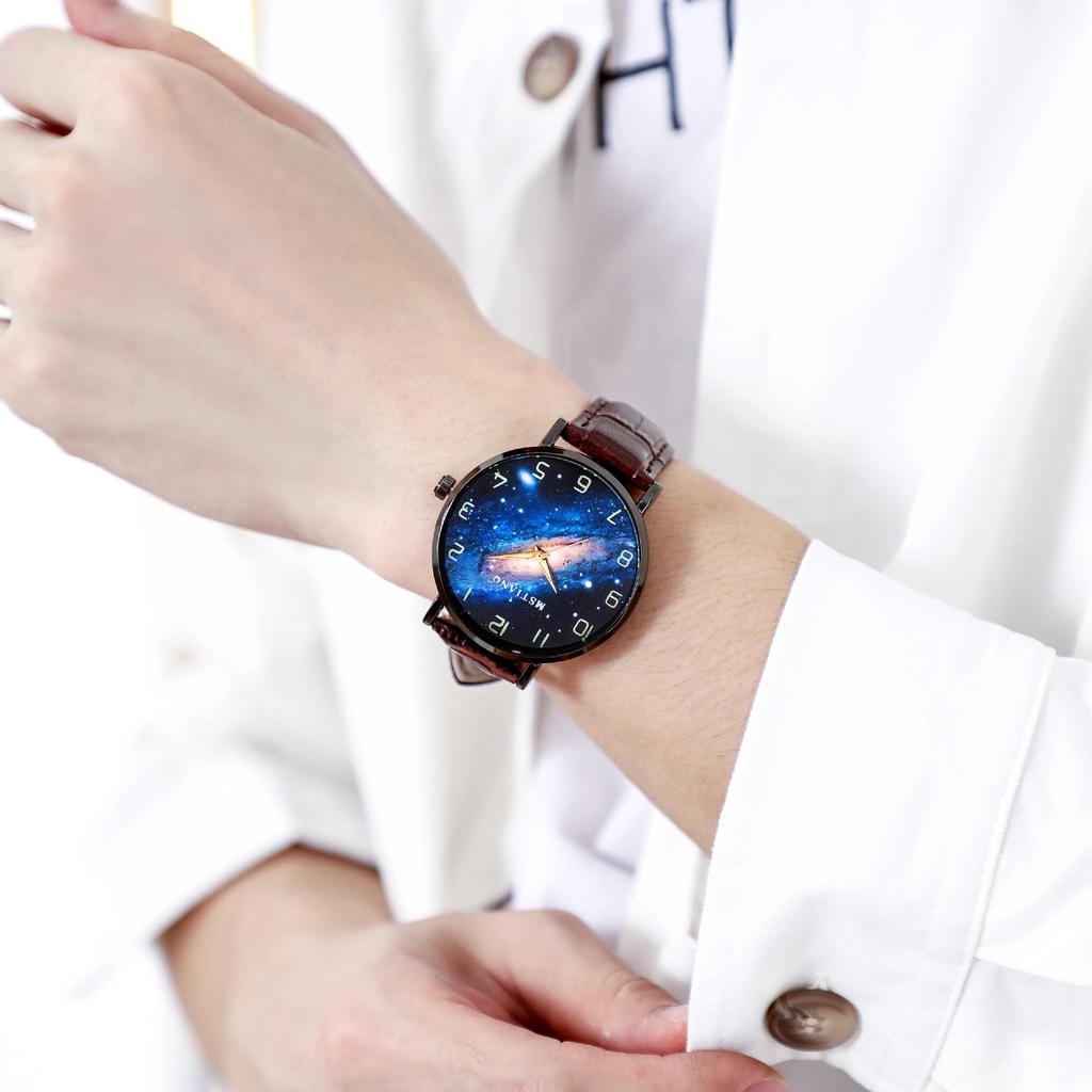 Luminous Starry Sky Galaxy Men'S Watch Simple Fashion Trend Business Explosive Products Direct Sales
