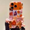 Y2k Cute Colorful Graffiti Leopard Print Case For iPhone 17Pro Max 17 16 15 17Air 14 13 12 11 Plus Korea Stylish Short Rope Case