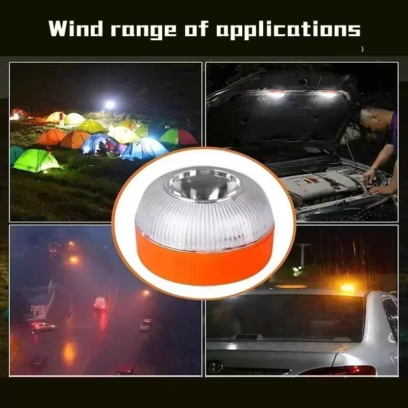 1/2/3PC Led Car Emergency Light Flashing Light Magnetic Induction Road Accident Light Portable Strobe Warning Light