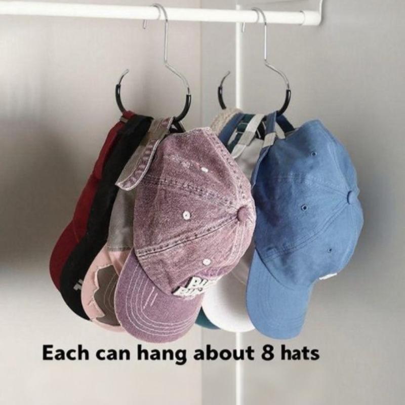 Circle Ring Hat Hanger Hats Display Rack Baseball Cap Organizer Scarf Towel Tie Storage Holder for Closet Bedroom Saving Space