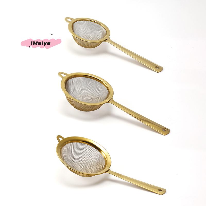 1Pc Stainless Steel Matcha Sifter Fine Mesh Tea Strainer Rust-Proof Easy Cleaning Small Food Sifter for Kitchen