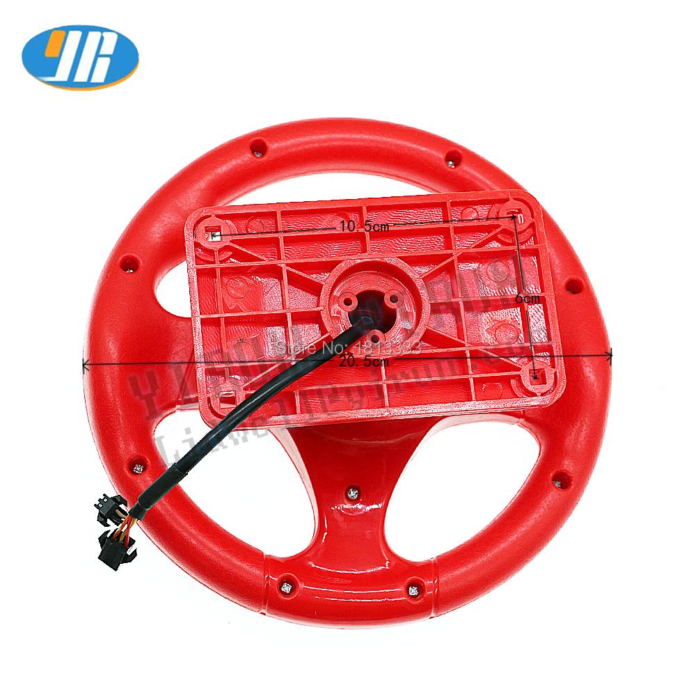 Crazy Racing 3D Swing Machine FIRE CAR Game Accessories Plastic Steering Wheel 2+3Pin Connector