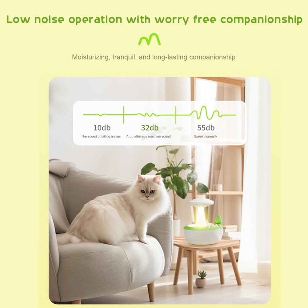 Cute Rotatable Water Drip Diffuser Humidifier Aromatherapy Essential Oils Diffuser Colorful Night Light Humidifier for Home Gift
