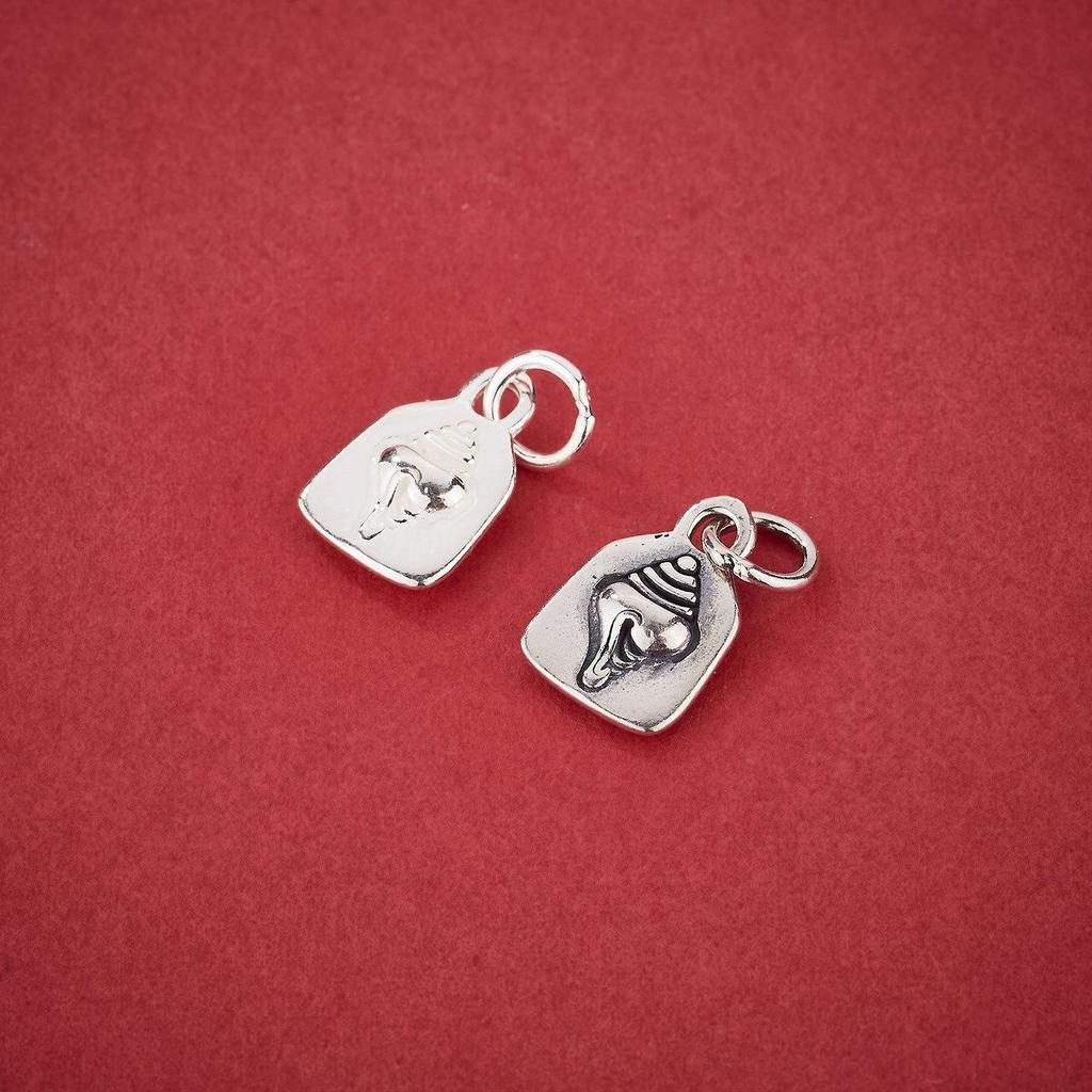 S925 Sterling Silver Conch Pendant Tibetan Whelk Charm for DIY Bracelets, Necklaces, and Jewelry Accessories