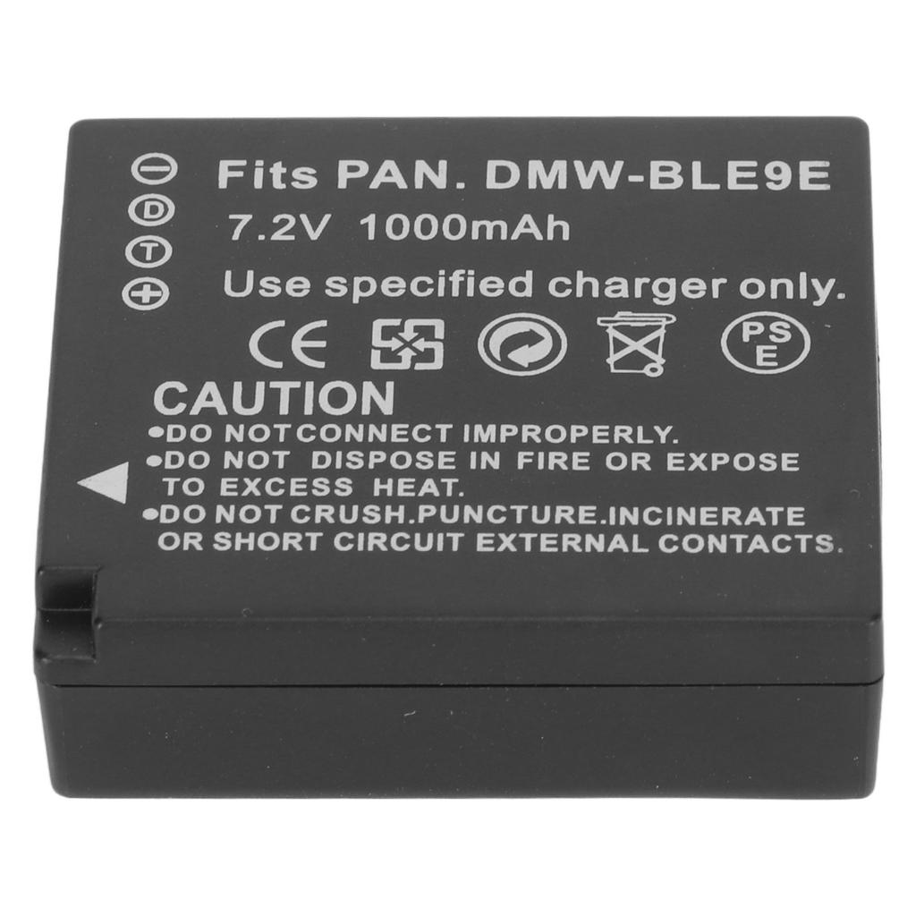 DMW BLE9E Lithium Ion Battery 1000mAh 7.2V Camera Replacement Battery for GX85 GX7 GX9 GF3 GF6 for