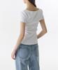 MUSINSA STANDARD WOMAN Women'S Slim Heart Neck T-Shirt [White]