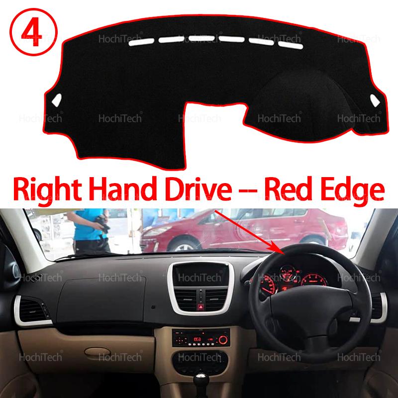 Für Peugeot 206 Plus + T31 2009 2010-2012 Auto Armaturenbrett Abdeckung Lichtschutzmatte Instrumentenbrett Abdeckung Matte Teppich Zubehör