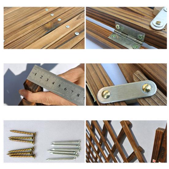 33-110cm Psy Drewniany Panel Ogrodzeniowy Brama Rozszerzalna Bariera Separacyjna Bezpieczeństwa dla Zwierząt