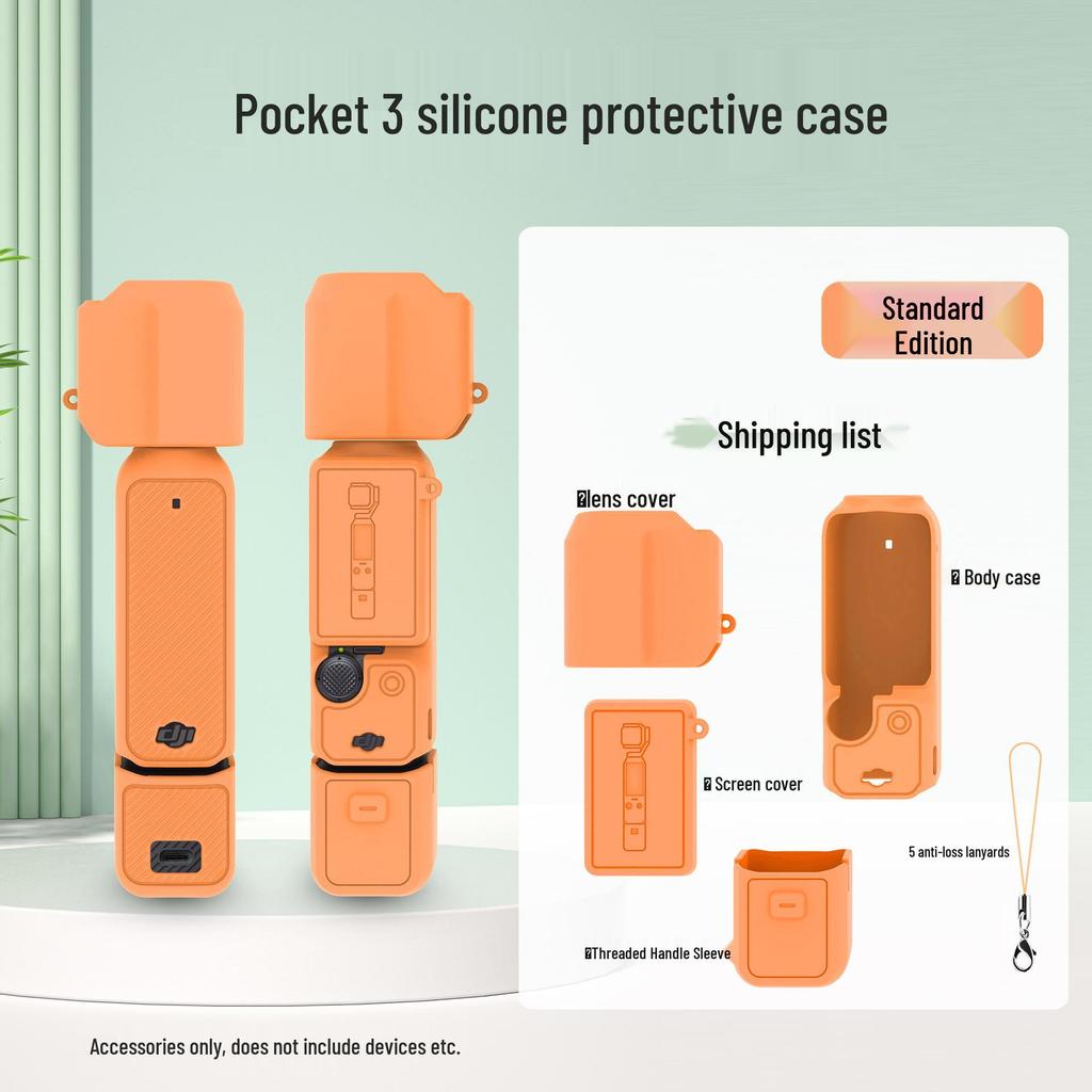Silikonowe etui ochronne DJI Osmo Pocket 3 na gimbal i obiektyw aparatu