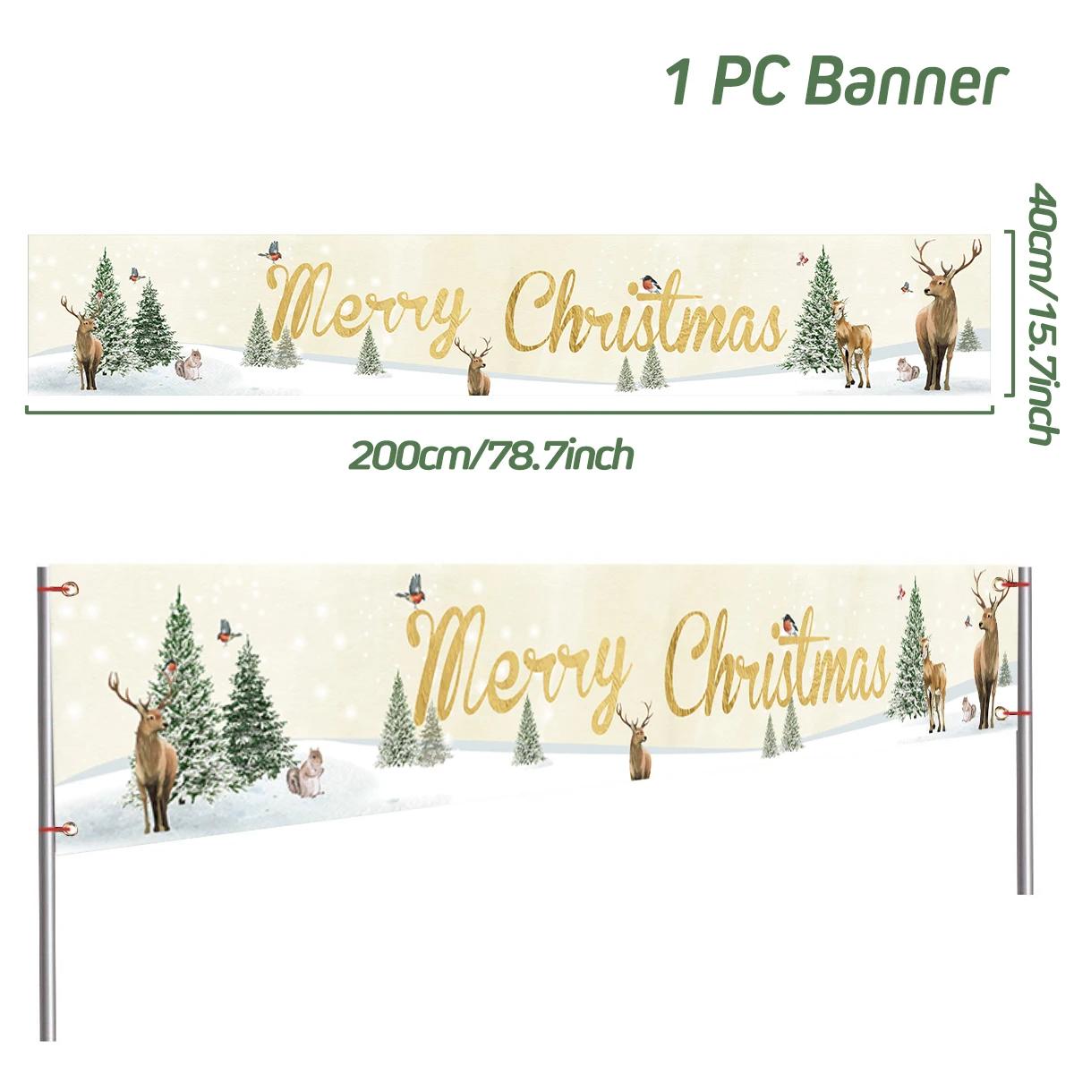 

Christmas Outdoor Banner Merry Christmas Decoraton For Home 2025 Cristmas Outdoor Decor Xmas Navidad Noel Happy New Year 2025