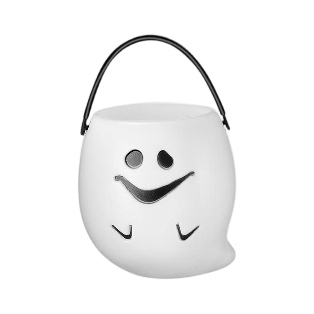 Halloween Trick Or Candy Rack Candy Can With Handle Children's Snack Bucket Halloween Decoration