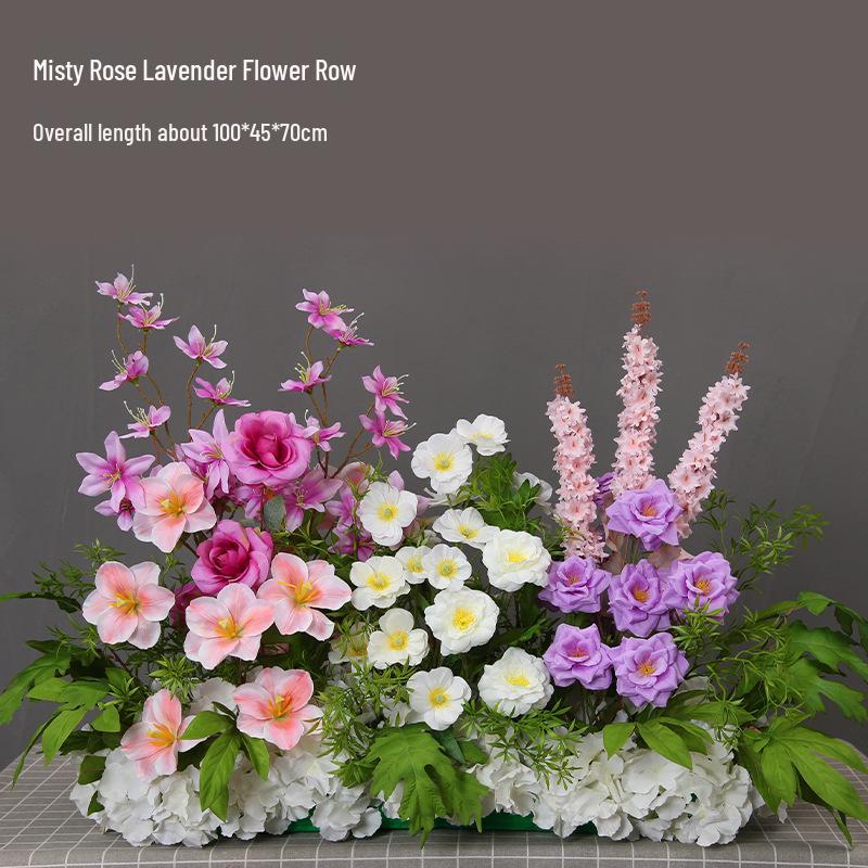 Mori Style Artificial Wedding Floral Aisle Decoration
