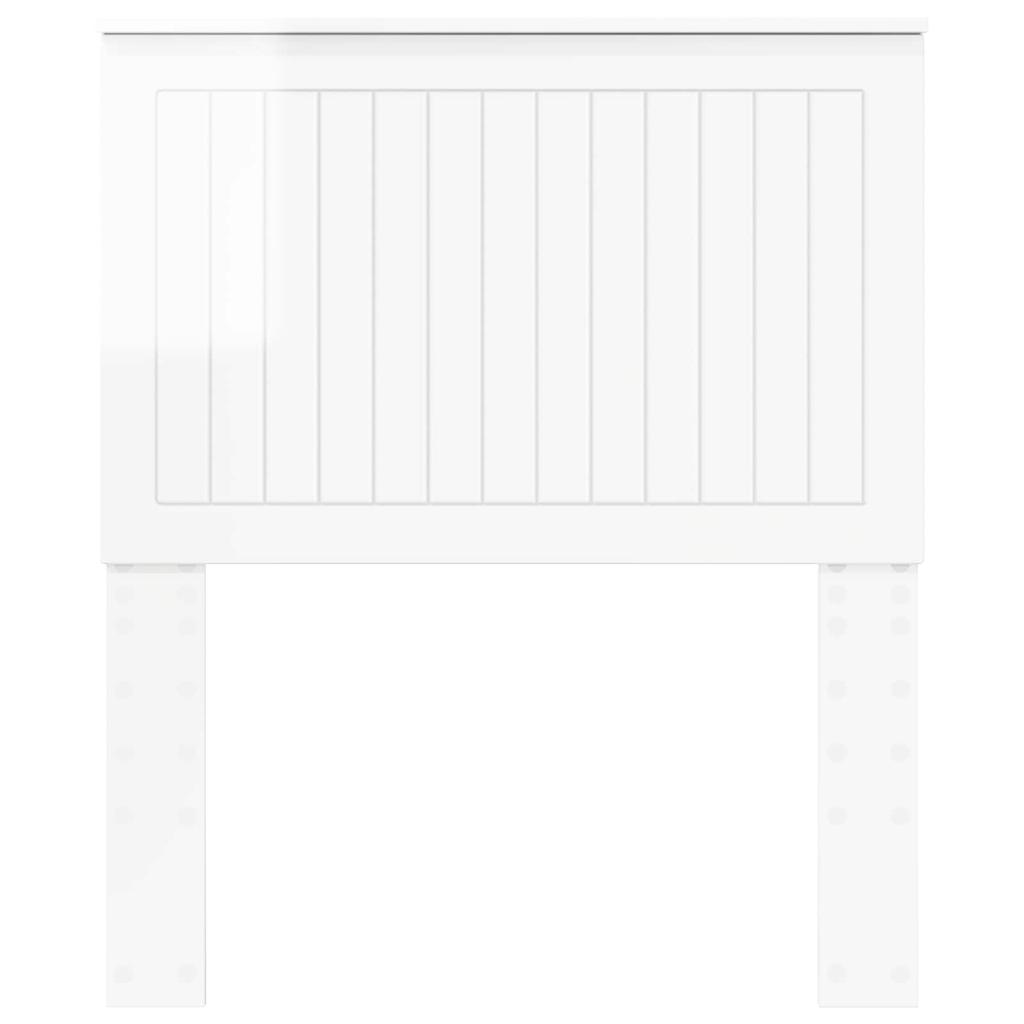Headboard with Glossy White Finish 80 cm Particleboard