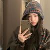 Rainbow Wool Knitted Hat, Warm Japanese Ear Protection Wool Hat, Autumn and Winter Korean Version Versatile