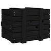Vidaxl Storage Chest, Black, 58X40.5X42 Cm, Solid Pine