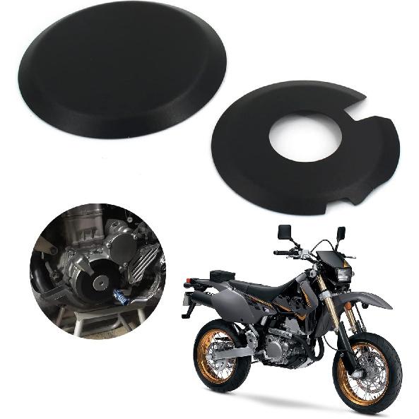 AnXin Engine Ignition Clutch Case Savers Guards Kit Protector Set Cover Aluminum Alloy for DRZ400 DRZ400S DRZ400SM DRZ400E KLX400 Black