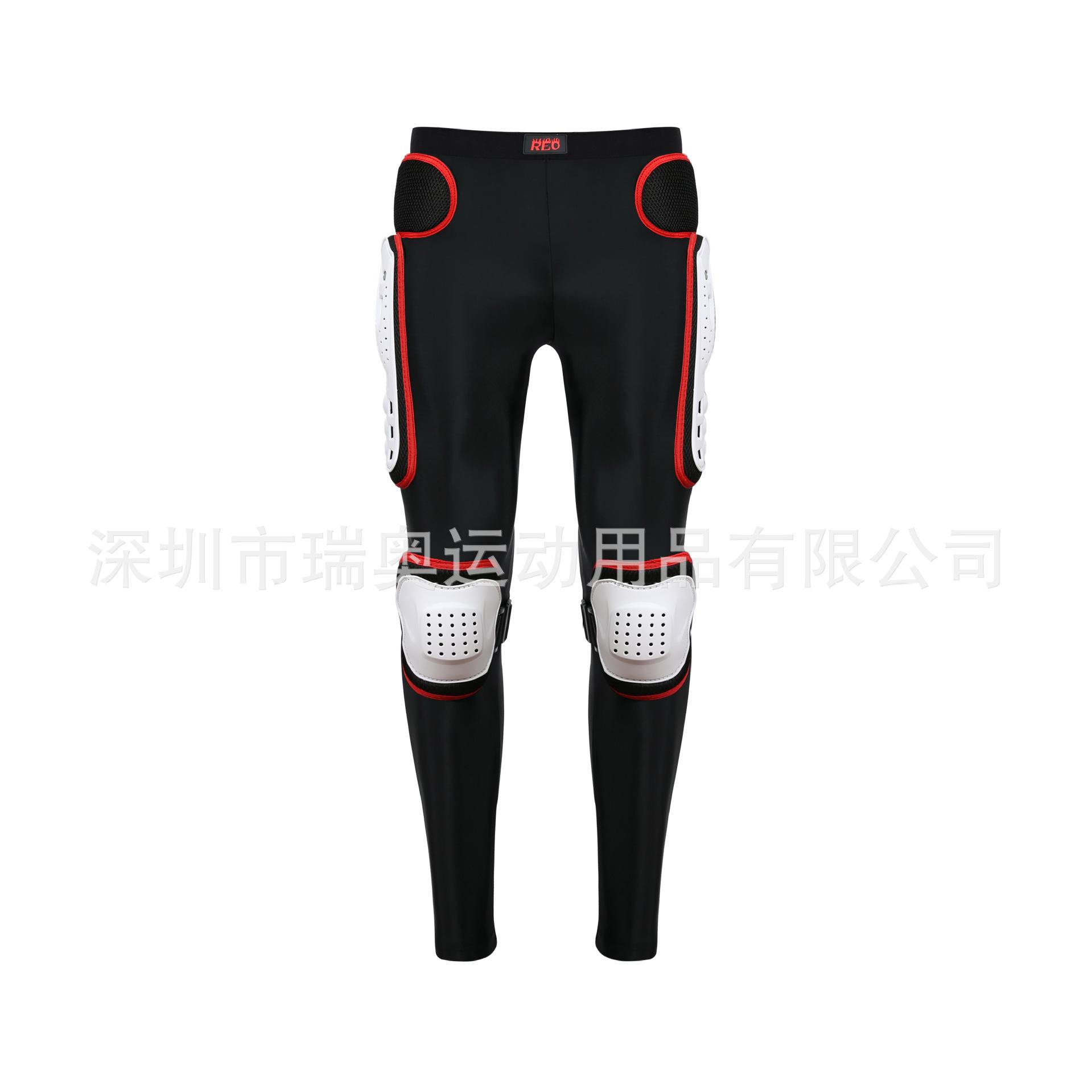 Cycling pants, motorcycle racing armor pants, knight off-road anti-drop hip pants, racing trousers S белый