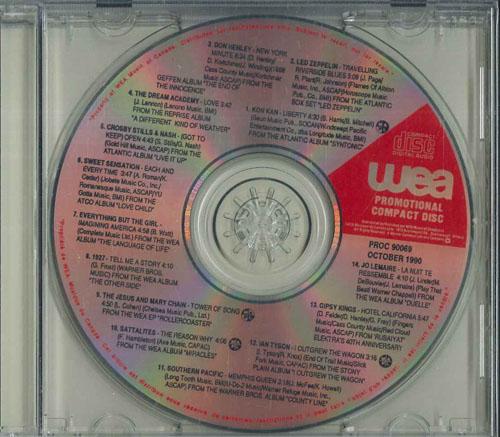 CD РАЗЛИЧНЫЕ Wea Music Октябрь 1990 Октябрь V PROC90069 WEA 1990 Канада Рок Б/у