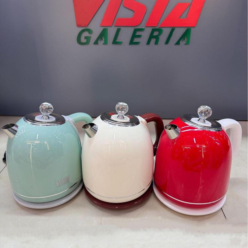 Bestselling European Standard Electric Kettle: 1.8L Retro, Anti-scald, Double-layer 304 Stainless Steel, Auto Power-off.