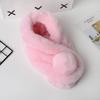 Rabbit Fur Scarf Women Winter Warm Soft Furry Scarves Casual Female Lady Outdoor Neck Warmer Collar Snood Gifts For Her 70Cm