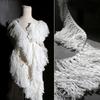 16x90cm Tassel Wave Woolen Jacket Material Handmade DIY Decoration Cloth Exaggerated Clothing Designer Clothing Supplies