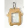 Teddy Bear Photo Frame 2-Inch Protective ID Case with Chain, Wipe-Clean Surface for K-POP Display, DIY Scrapbooking Gift