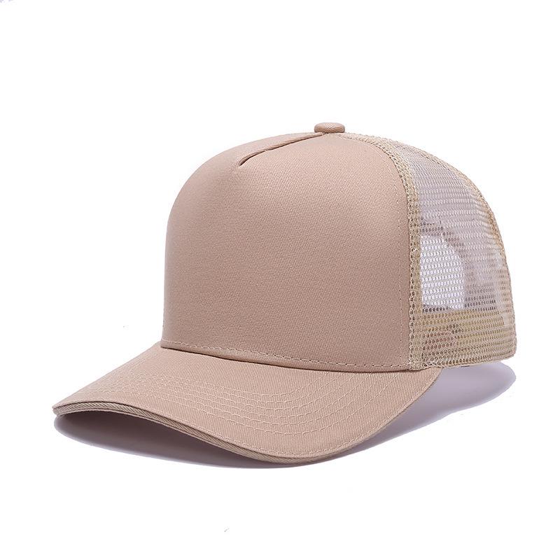 Mesh Summer Trucker Cap with Logo Embroidery - Perfect for Team Building and Baseball Events