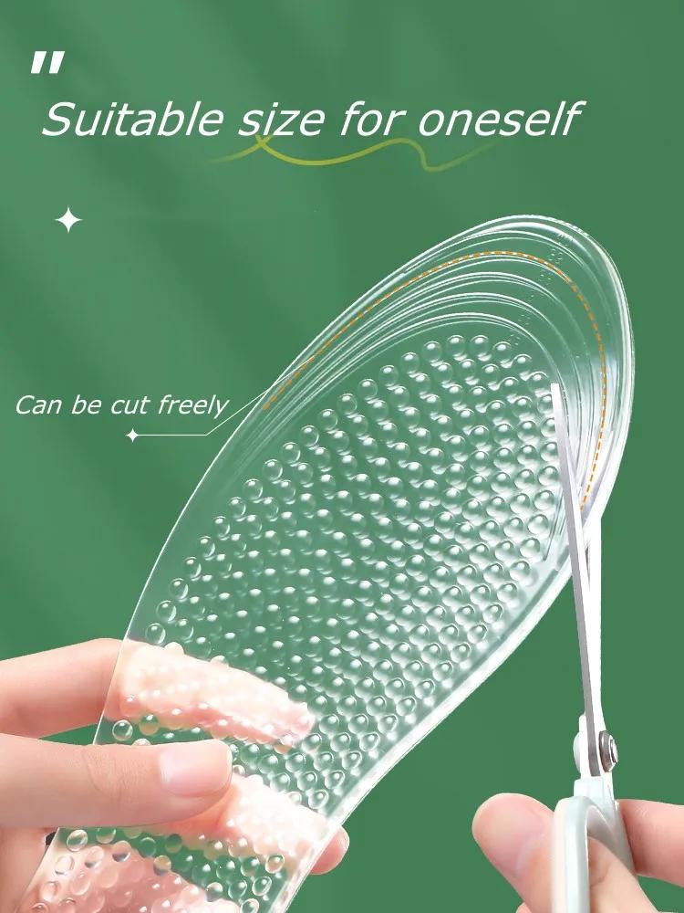 Non Slip Silicone Insoles for Shoes Orthotic Arch Support Insole Soft Shoe Inserts Sport Anti-slip Template Man Women Shoe Sole