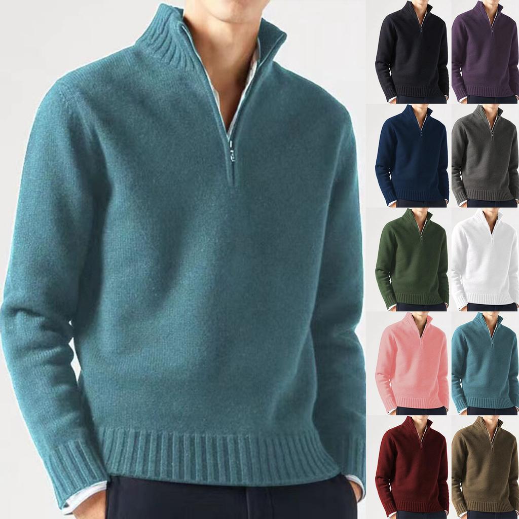 Men's Casual Thick Knit Sweater for Winter Warmth Everyday Wear