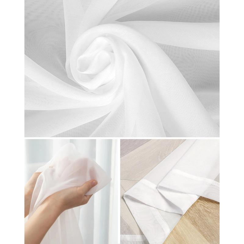 Moon Night Sky Panda Bamboo Star Animal Sheer Curtains for Living Room Decoration Window Curtains Kitchen Tulle Voile Curtains