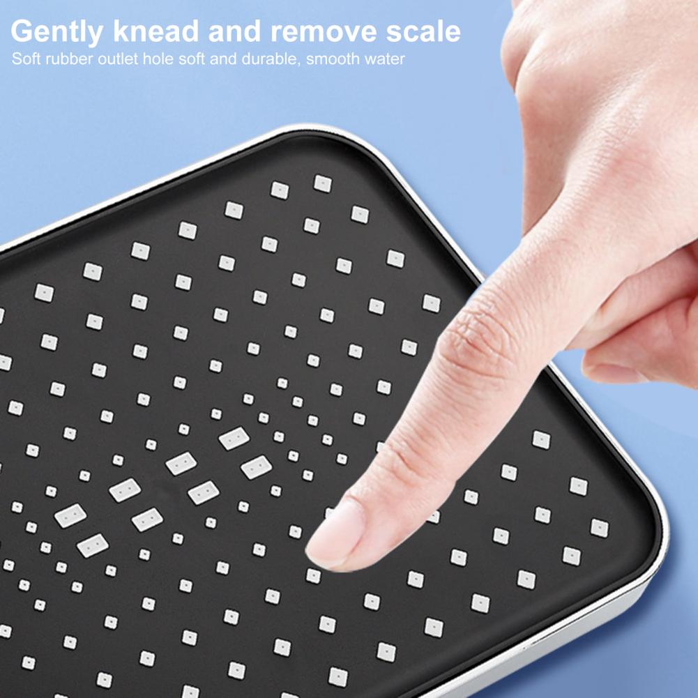 Rain Shower Head High-Pressure Stainless Steel Rainfall Showerhead Large Waterfall Bathroom Square Showerhead For Shower Lovers