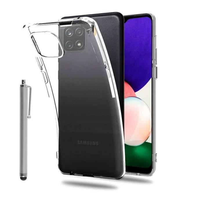 Coque de protection - VCOMP - Samsung Galaxy A22 5G - UltraSlim - Transparent - Inclut Stylet