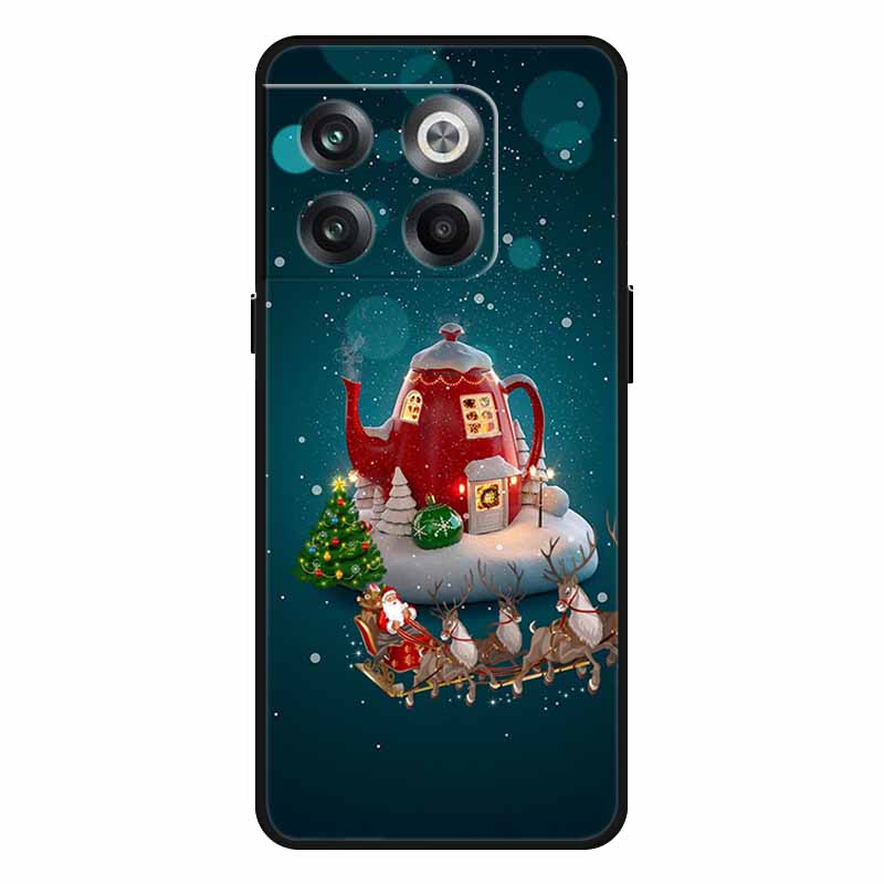 For Oneplus 10T Case 10 Pro Christmas Silicone Soft TPU Cover for Oneplus Nord N20 SE One plus ACE Pro 10T Coque New Year Gift