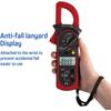 Multimetru digital cu clemă, tester de tensiune manual AC DC cu 6000 de contoare, ampermetru și condensator, test de putere, tester de tensiune auto, etc.