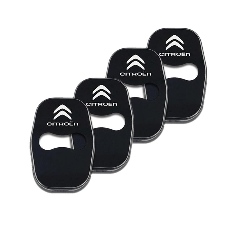 Autocollants Couvre-Serrures de Porte de Voiture pour Citroen C-Elysee C4 C5 C6 Picasso C-Quatre C3 DS3 DS4 DS5 DS6 Protection d'Emblème Décoration