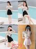 Swimsuit women's 1011 new ins hot spring small fragrant style sexy belly cover and thin one-piece conservative student girl swimsuit