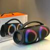 Haut-parleur Bluetooth portable étanche haute puissance, lumière colorée RVB, caisson de basses sans fil, stéréo 360°, surround TWS FM, boom box