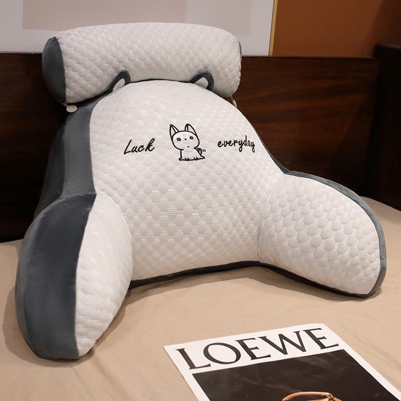Soft Backrest Pillow for Sofa or Bed - Perfect for Waist Support and Relaxation