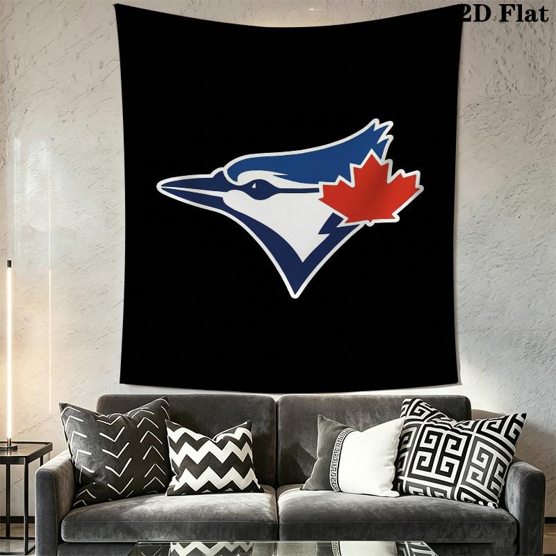 Toronto Blue Jays Wall Tapestry Aesthetic Wall Hanging Printed Fabric Blanket Decorative Tapestries for Bedroom Living Room Home Decor