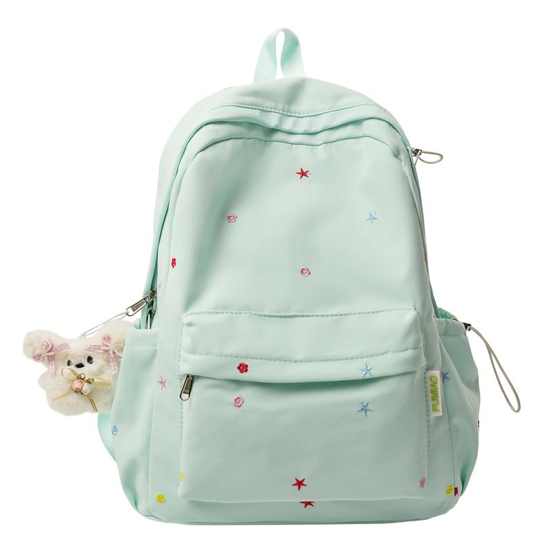 Embroidery Student Schoolbag Women's Large Capacity Backpack